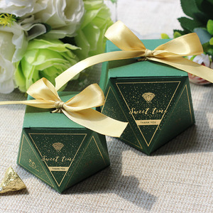 Custom logo Wedding Candy Gift Box Biodegradable <strong>Presentive</strong> Folding <strong>pink</strong> CMYK Matte Lamination Box Ideas Sweet - Product Image 2