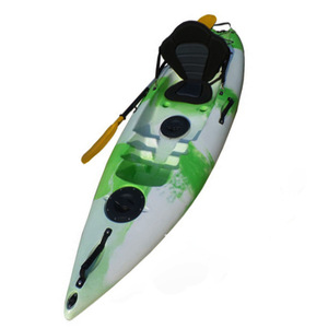 Kayak Individual con Capacidad para 120 kg, Kayak Abierto para Pesca, Canoa de Plástico para Uso en Aguas Tranquilas - Product Image 1