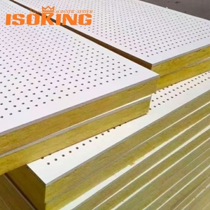 Pannello Acustico in Fibra di Vetro e Gesso Perforato ISOKING, Pannello per <span class=keywords><strong>Soffitto</strong></span> Acustico Perforato per Data Center - Product Image 1