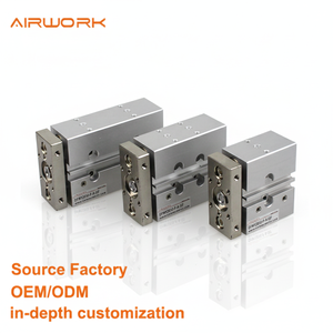 DFM FESTOs Pneumatischer Aluminium-Kolbenzylinder mit Führungsstange für Klemm-, Hebe- und Stopp-Anwendungen - Product Image 1