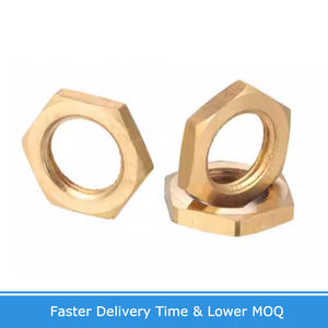 एम 8 एम 10 एम 12 एम 14 एम 16 एम 18 एम 20 एम 20 एम 22 पीतल के ठीक धागे पतली प्रकाश नट मानक कॉपर हेक्सागोनल फ्लैट स्क्रू कैप - Product Image 3