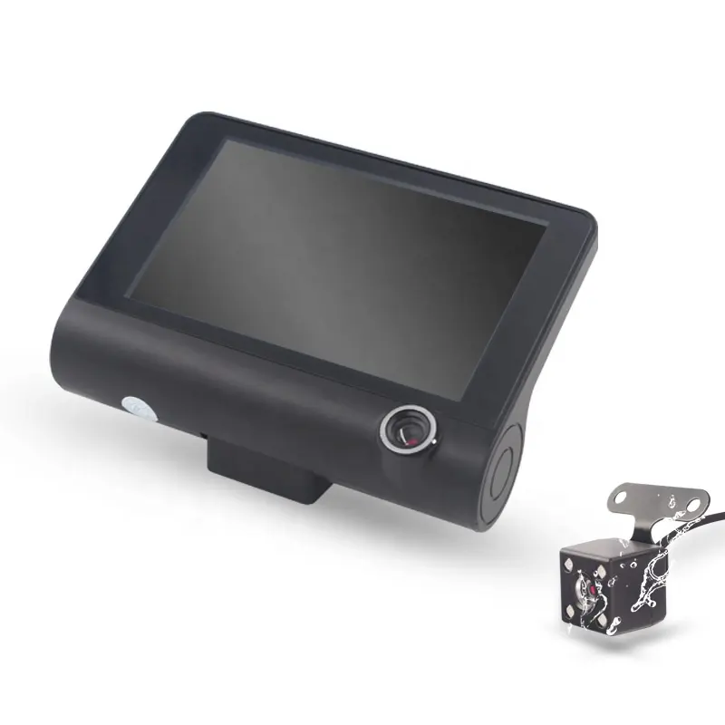 공장 가격 자동차 블랙 박스 4.0 인치 1080p 3 대시 보드 화면 광각 비디오 자동차 Dvr 3 방법 작은 대시 캠 레코더