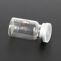 Flacons en verre à bouchon en aluminium à bride, ampoules transparentes, flacons pharmaceutiques, flacons de distribution de sérum cosmétique, lyophilisés