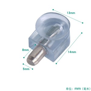 Support de fixation transparent en plastique pour étagère en verre avec ventouse, installation facile pour étagères, cloisons et étagères à clous - Product Image 4