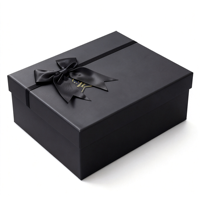 Boîte cadeau chic noire mate