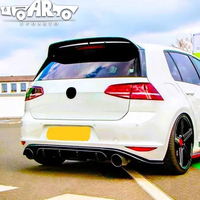 Accessoires de becquet Kit de carrosserie en carbone becquet de lèvre d'aile de coffre Style Clubsport becquet de toit arrière pour Volkswagen Golf 7 7.5 GTI R