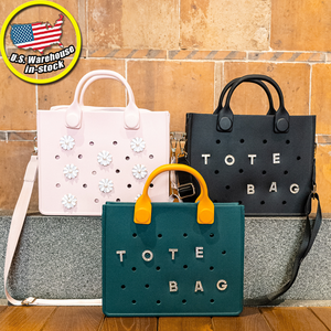 Wholesale Waterproof Easy-Cleaning EVA Large Tote Bags With Shoulder Strap Handbag for Women Hand Tote Bag in Bulk