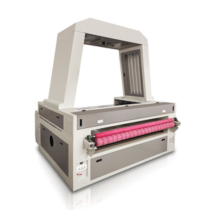Auto Feeding Fabric Cloth Textile Double Head 2 Asynchronous Axis Co2 Laser <b>Cutting</b> <b>Machine</b> 1600x1000mm with Large Camera - Product Image 1