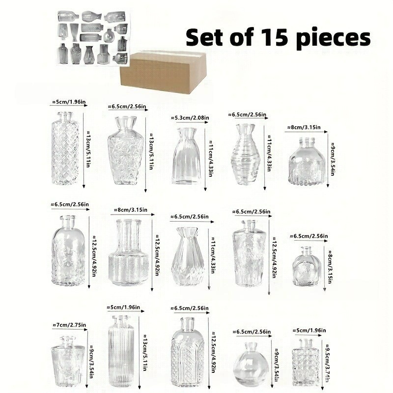 Clear (Set of 15pcs)