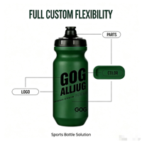 Bouteille d'eau personnalisée pour le cyclisme. Plusieurs styles et couleurs disponibles. Sans BPA. Étanche aux fuites. Pour le cyclisme, les sports et les activités de plein air.