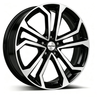 Jante en alliage forgé sur mesure 1 pièce, 15 à 26 pouces, multi-rayons, noir brillant avec face usinée, jante en aluminium pour voiture SUV RGFGD