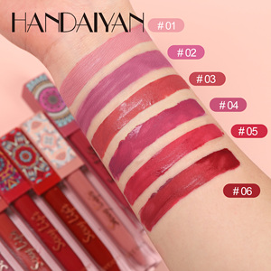 Handaiyan Bohemian Rhapsody Brillo de labios Lápiz labial para niños Mate Al Por Mayor <span class=keywords><strong>Maker</strong></span> Etiqueta privada Lápiz labial Vegano Cruelty Free - Product Image 2