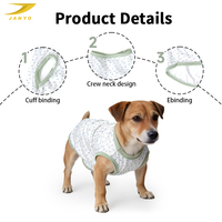 Débardeur pour chien à motif floral personnalisé, doux et respirant, vêtement d'été mignon pour animaux de compagnie, fourni par l'usine