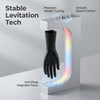 Support d'affichage pour gants à lévitation magnétique : Charge réglable, vitesse et gradation ajustables, rotation flottante à 360°, accessoire d'affichage technologique