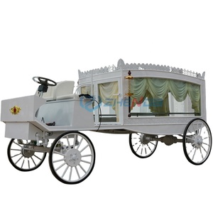 Chinese Manufacturers Electric White Hearse Funeral Carriage Car Retro Funeral Cars Special Transportation - Product Image 6
