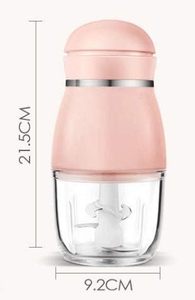 <b>Mini</b> Portable Electric Baby Food Maker <b>Grinder</b> 300ML Capacity Touch Control Blender Mixer Vegetable Fruit Garlic Salad Stainless - Product Image 2