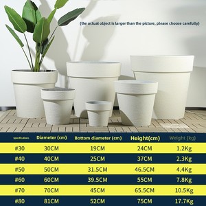 <span class=keywords><strong>Pot</strong></span> de fleurs auto-arrosant en résine de style nordique pour utilisation au sol - Product Image 6