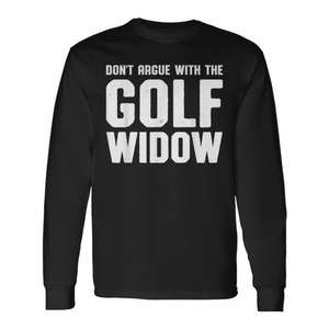 Camiseta de manga larga Golf Widow para golfistas, regalo divertido - Product Image 1