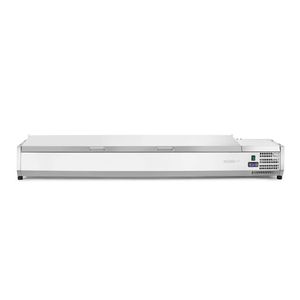 Arktic Commercial <b>Kitchen</b> Refrigeration <b>Equipment</b> GN 1/3 Vetrina Refrigerator 7 Units 230V/180W 1605x420x630mm - Product Image 1
