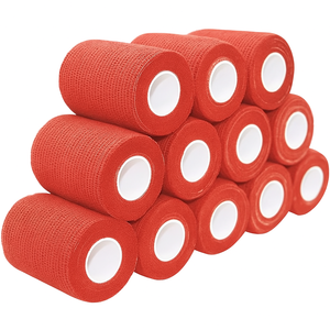 Ruban <span class=keywords><strong>de</strong></span> sport cohésif auto-adhésif en latex <span class=keywords><strong>de</strong></span> coton non tissé rose pour bandages d'athlètes - Product Image 1
