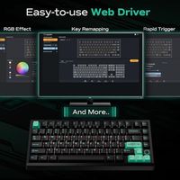 Clavier mécanique OEM ODM BOOG75 pré-assemblé, clavier de jeu personnalisé 75% filaire avec interrupteurs à capteur Hall magnétique, boîtier entièrement en aluminium