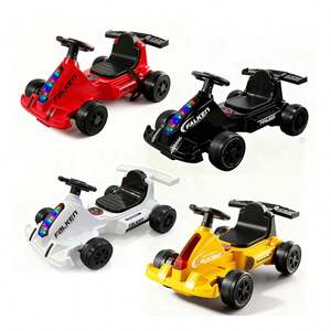 Premium Smart Learning Music Light Ride on <b>Car</b> With Enhanced <b>Pedal</b> Assist 6V4Ah Battery Single 380 Motor Durable Black Model - Product Image 1