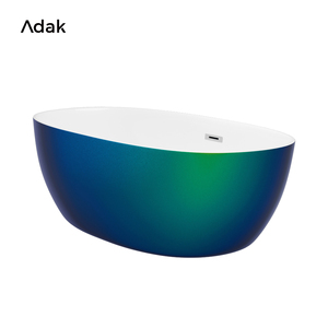 <span class=keywords><strong>Baignoire</strong></span> ovale autoportante en <span class=keywords><strong>acrylique</strong></span> écologique, fonction de trempage, résistante aux taches, finition sans joint, garantie 5 ans, intérieur - Product Image 5
