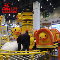 Tren de Fibra de Vidrio para Niños, Mini Pista para Jardín y Parques Infantiles Interiores/Exteriores, Equipo de Diversión de Alta Capacidad