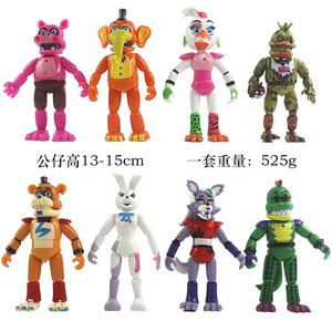 Figuras DE ACCIÓN Tytopone de calidad premium Five Nights At <span class=keywords><strong>Freddys</strong></span>, figura de acción, muñeca de PVC 3D, 8 piezas, un conjunto de muñecas Freddy con luz flash - Product Image 6