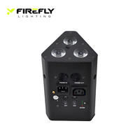 Projecteur LED sans fil DMX 3x18W RGBWA+UV 6-en-1 sur batterie, mini projecteur de scène, télécommande IR 2.4G pour DJ, bar, mariage, fête