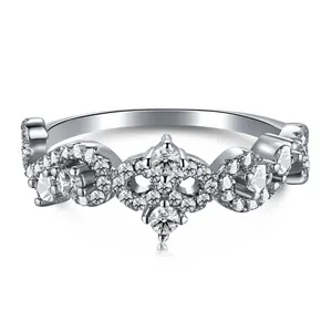 Dylam 925 Marquise cincin perak pengukir Signet lebar datar Italia suasana hati cincin perhiasan Vintage kristal murni cincin