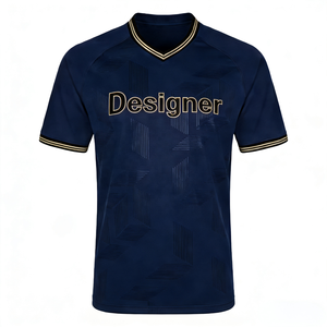 เสื้อฟุตบอลแบบขายส่งสั่งทำได้ตามต้องการ เสื้อฟุตบอลย้อนยุค ระบายอากาศได้ดี ชุดฟุตบอลวินเทจ เสื้อฟุตบอลผู้ชาย ชุดฟุตบอลคลาสสิก - Product Image 1