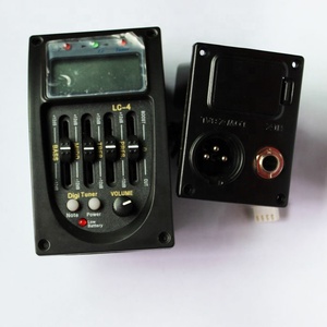 Fabbrica diretta EQ LC 4 professionale 5-Band chitarra acustica Pickup LED sintonizzatore regolabile in metallo amplificatore Logo personalizzato per basso - Product Image 1