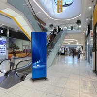 Écran publicitaire haute définition détachable pour affiche numérique LED pliable RAYBO convient aux promotions en magasin.