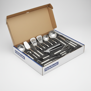 Set di utensili per pressare l'aglio in alluminio pressato in 120 pezzi nella scatola - Product Image 2