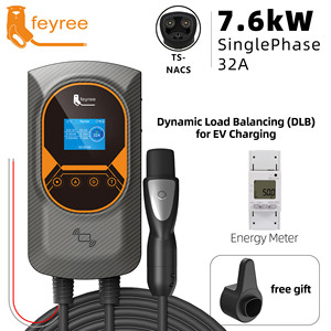 Feyree 7kW NACS for Tesla 1Phase EV Charger Station 32A Single Phase EVSE Wallbox Dynamic Load Balancing APP WIFI Control - Product Image 1