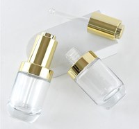 Flacon en verre cosmétique vide personnalisé de luxe, 100 ml, 120 ml, 30 g, 50 g, pour lotion, sérum, crème, ensemble d'emballage pour soins de la peau, avec pompe pulvérisateur