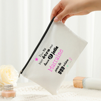 Sac de maquillage personnalisé avec motif « Do You Want To Be My Godmother », sac de rangement de voyage pour articles de toilette, pochette cosmétique pour enterrement de vie de jeune fille