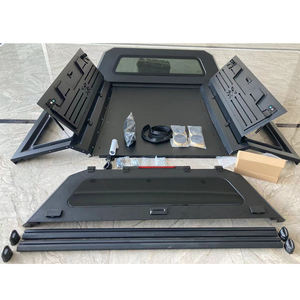 Capot de camion noir mat avec spoiler pour Chevrolet Colorado GMC Canyon, coque de camping-car anti-rouille, toit rigide en aluminium - Product Image 6