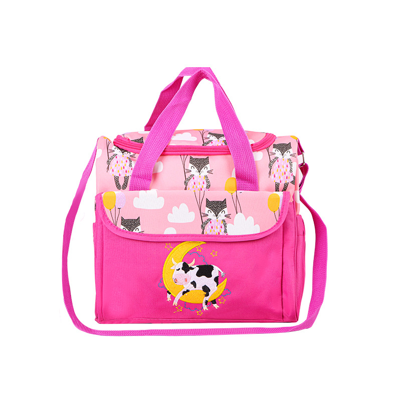 Small size with lid, kitten design - red