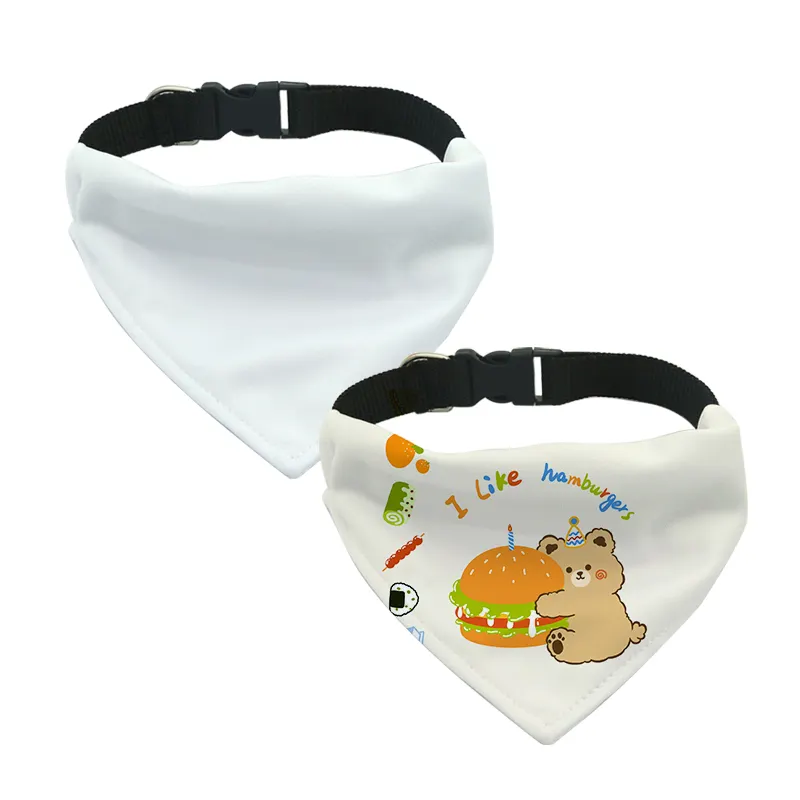 Benutzer definierte Haustier Halsband Bandana Sublimation Druck Logo personal isierte Hundekopf Halskette Schal