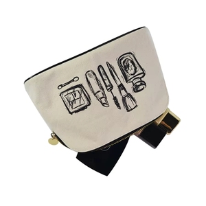 printing logo custom eco bio natural cotton canvas <b>makeup</b> cosmetic toiletry stand <b>case</b> pouch bags for packaging promotion gift - Product Image 4