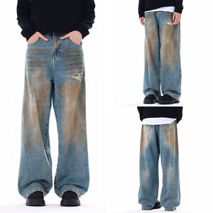 <span class=keywords><strong>Jeans</strong></span> Us <span class=keywords><strong>Warehouse</strong></span> Rasgados Pierna recta suelta Vintage Made Old <span class=keywords><strong>Jeans</strong></span> de pierna ancha Hombre - Product Image 1