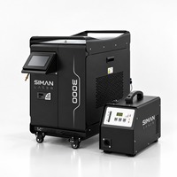Soudeuse laser portative industrielle 4 en 1, 1500W, machine à laser à fibre portable pour la fabrication des métaux