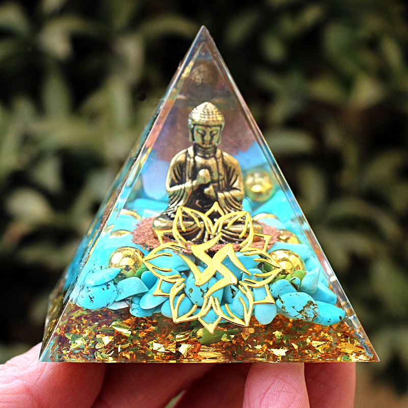 Statue de Bouddha turquoise