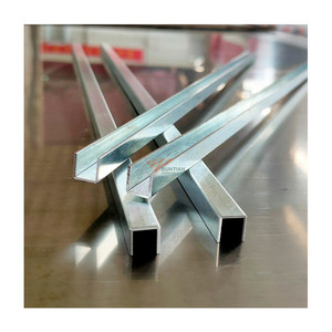 Moderne Muur Randstrook Buiten Hoek Platte Messing Chrome Tegel Trim Voor Marmer Rand