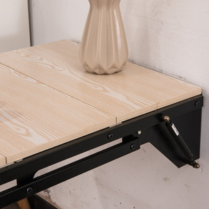 <span class=keywords><strong>Tavolo</strong></span> <span class=keywords><strong>da</strong></span> Pranzo Pieghevole Moderno in Legno <span class=keywords><strong>da</strong></span> Parete con Spazio di Archiviazione Nascosto - Design Salvaspazio per Piccoli Appartamenti e Cucine - Product Image 2