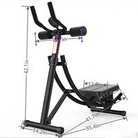 Appareil de fitness abdominal pliable pour femmes, équipement de musculation abdominale à domicile pour entraînement complet du tronc