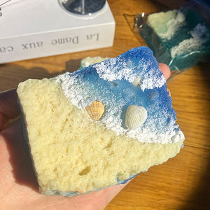 Jouet à presser réaliste en forme de coquille ondulée carrée, en plastique, derniers produits pour tous les âges - Product Image 3