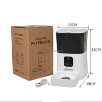 Distributeur automatique intelligent de nourriture pour animaux de compagnie avec commande sans fil par application vidéo OEM, connexion à distance, bol de nourriture pour animaux de compagnie de 7 L, distributeur de nourriture pour chats
